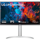 LG 27UP650 UltraHD 4K Monitor 27" LED IPS HDR 400, 3840x2160, AMD FreeSync 60Hz, HDMI 2.0 (HDCP 2.2),Display Port 1.4, AUX, Stand Pivot, Flicker Safe, Bianco