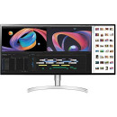 LG 34WK95U UltraWide Monitor Da 34", 21:9 LED Nano IPS HDR 600, 5120x2160, 81.69 x 23.43 x 44.9 Cm, Bianco Argento