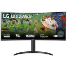 LG 34WP75C Monitor 34" QuadHD UltraWide Curvo 21:9 LED VA HDR 10, 3440x1440, 1 ms, AMD FreeSync Premium 160Hz, HDMI 2.0 (HDCP 2.2),Display Port 1.4, USB-C, Audio Stereo 14W, Flicker Safe, Nero