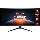 MSI Optix MAG342CQR Monitor Gaming Curvo 34", Display 21:9 (UWQHD) 3440x1440, 144Hz, 1ms, VA, FreeSync Premium, HDR Ready, RGB Mystic Light, Night Vision