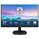 Philips 273V7QDAB Monitor 27" LED IPS Full HD, 4 ms, 3 Side Frameless, Low Blue Mode, Flicker Free, HDMI, DVI, VGA, Attacco VESA, Audio Integrato, Nero