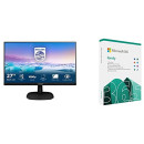 Philips 273V7QDAB Monitor 27" LED IPS Full HD, 4 ms, 3 Side Frameless, Low Blue Mode, Microsoft Office 365 Family | Codice d'attivazione via posta