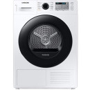 Samsung Elettrodomestici DV90TA040AH/ET Asciugatrice Crystal EcoDry, Front Load, 9 kg, Bianco, Oblò Nero