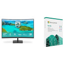 Philips Monitor Gaming 271E1SCA Monitor, Adaptive Sync 75 Hz, VA LED 27", 1920 x 1080 + Microsoft Office 365 Family | Codice d'attivazione via posta