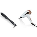 Ghd Rise Spazzola Volumizzante, Tecnologia Intelligente Ultra-Zone, Nero & Ghd Helios Asciugacapelli Professionale Con Tecnologia Aeroprecis, Bianco, & lrm;32 x 24.8 x 10.9 Cm