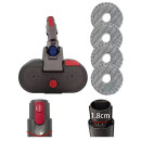 Testina for mocio a spruzzo elettrico compatibile con Dyson Vacuum V10 V12 V15 Aspirapolvere senza fili Testina bagnata e asciutta con serbatoio dell'acqua