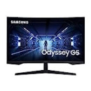 Samsung Monitor Gaming Odyssey G5 (C32G55),Curvo (1000R),32", 2560x1440 (WQHD 2K),HDR10, VA, 144 Hz, 1 ms, FreeSync Premium, HDMI, Display port, Ingresso Audio, Eye Saver Mode, Flicker Free, Nero