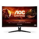 AOC Gaming C32G2ZE - Monitor curvo FHD da 32", 240 Hz, 1 ms, FreeSync Premium (1920 x 1080, HDMI, DisplayPort),colore: Nero/Rosso