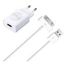 ZLONXUN Caricatore USB 5V Caricabatterie e Cavo Compatibile with iPhone 4/4S, iPad 2/3/1,iPod Nano/Touch Caricatore