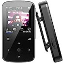 64GB Lettore MP3 con Bluetooth 5.2, ZOOAOXO MP3 con Clip per lo Sport, Pedometro, Qualità del Suono HIFI, Registrazione, Radio FM, Ricarica Rapida Type C, Spegni Automaticamente lo Schermo, 29.5 g