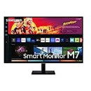 Samsung Smart Monitor M7 (S32BM702),Flat 32'', 3840x2160 (UHD 4K),Piattaforma Smart TV (Amazon Video, Netflix),Airplay, Mirroring, Office 365, Wireless Dex, Casse Integrate, WiFi, HDMI, USB Type-C