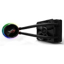 Asus ROG RYUO 120 Sistema di Raffreddamento per CPU All-In-One Liquid, Display OLED, Aura Sync RGB, 1 Ventola di Raffreddamento da 120 mm, Nero