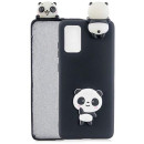 DasKAn Compatibile con Samsung Galaxy A14 5G Custodia in silicone opaco tinta unita, simpatico design 3D Cartoon Panda Anti Goccia Antiurto Ultra Sottile Gel TPU Cover Protettiva Per Telefono, Nero #2