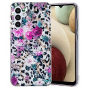 Tivenfezk Nadoli Marmo Fiore Cover per Samsung Galaxy A14 5G Custodia Conchiglia Marmo Pattern Fiori Silicone Morbido Slim TPU Antiurto Case Protettiva per Donna Ragazza