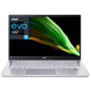 Acer Swift 3 SF314-511-53BW Evo Intel Core i5-1135G7 Ordinateur Portable Ultrafin 14'' FHD IPS, PC Portable (RAM 8Go, SSD 512 Go, Intel Iris XE Graphics, Windows 11, Clavier AZERTY, Gris