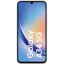 Samsung Galaxy A34 5G Display FHD+ Super AMOLED 6.6”, Android 13, 6GB RAM, 128GB, Doppia SIM, Batteria 5.000 mAh, Awesome Silver