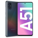 Samsung Galaxy A51 Smartphone, Display 6.5" Super AMOLED, 4 Fotocamere Posteriori, 128 GB Espandibili, RAM 4 GB, Batteria 4000 mAh, 4G, Dual Sim, Android 10, Nero