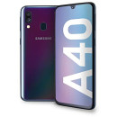 Samsung Galaxy A40 Enterprise Edition, Smartphone, Display 5.9" Super AMOLED, 64 GB Espandibili, RAM 4 GB, Batteria 3100 mAh, 4G, Dual Sim, Android 9 Pie, Versione Italiana, Black