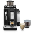 De'Longhi Rivelia Perfetto EXAM440.35.B Macchina da Caffè Automatica, Chicchi Macinati al Momento, Portachicchi Intercambiabile, Montalatte Classico, Display Touch a Colori, Nero Onice