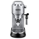 De'Longhi Dedica EC685.M Macchina da Caffè Espresso Manuale e Cappuccino, Caffè in Polvere o in Cialde E.S.E., Spegnimento Automatico, Serbatoio Estraibile 1L, Scaldatazze, 1350W, 15bar, Argento