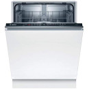 Bosch Elettrodomestici SMV2ITX22E Serie 2, Lavastoviglie a scomparsa totale, 60 cm, installazione a Incasso, Acciaio inossidabile