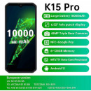 Oukitel K15 Pro 10000mAh 4G SmartPhone 6GB+128GB 48MP dreifache hintere Kameras