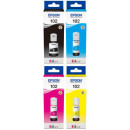 Set 4 Original Epson Tinte Patronen 102 EcoTank ET 2700 2750 2756 3700 3750 4750